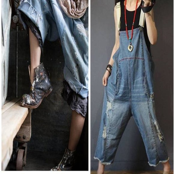 Private Label Pants - NWT Lolli Distressed Overalls